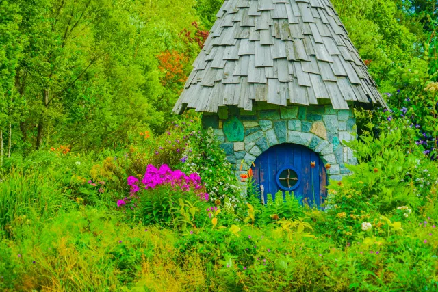 森のかわいい小屋